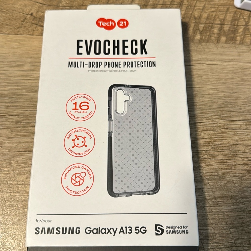 TECH 21 EVOCHECK CLACK CASE SAMSUNG GALAXY A13 5G SMOKY BLACK